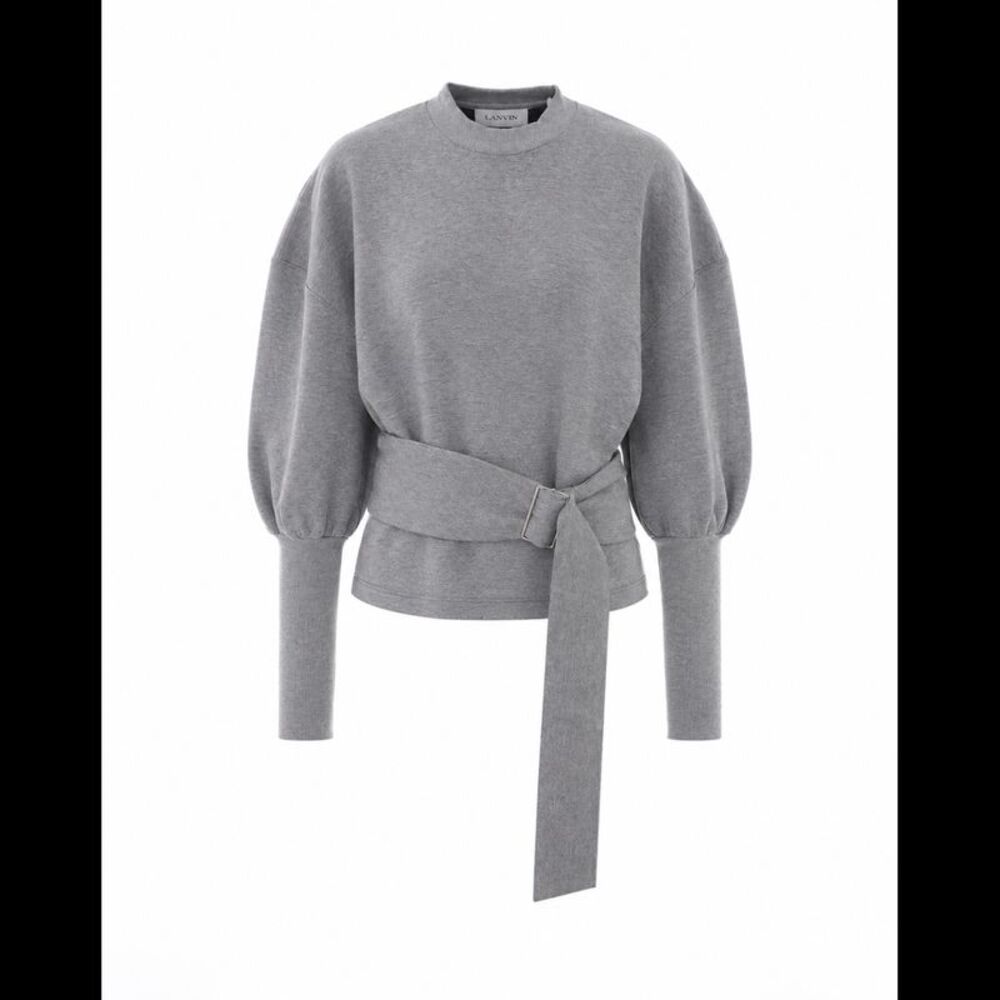 Lanvin Women Long-Sleeves Belted Sweatshirt